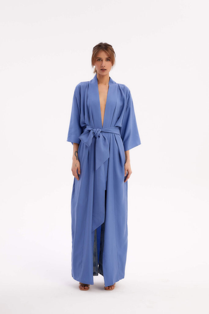 Women’s blue kimono